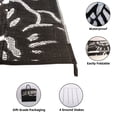 thumbnail image 2 of Kzaei Waterproof Outdoor Rug, 8'x10' Reversible Plastic Camping Area Rugs, Black & White, 2 of 8