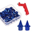 thumbnail image 1 of Spikes de reemplazo de spikes de zapatos de pista de 60pcs para zapatos de pista para correr corto Azul, 1 of 8