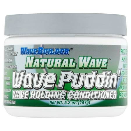 (2 Pack) WaveBuilder Natural Wave Puddin' Wave Holding Conditioner, 5.2