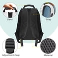 thumbnail image 4 of Pzuqiu American Flag Tractor Custom 17 Inch Backpack for Kids Personalized with Name Large Capacity Durable Bookbag Adjustable Straps Customized for Elementary Middle School, 4 of 7