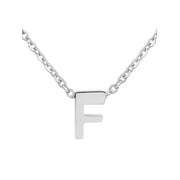 Coastal Jewelry Initial Stainless Steel Necklace (18") - Letter F