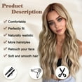thumbnail image 2 of MORICA Long Wavy Wig 26 Inch Ombre Blonde Wigs for Women Natural Looking Cute Wigs for Daily Party, 2 of 6