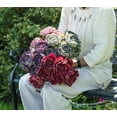 thumbnail image 3 of Green 7 Open Peony Bouquet Artificial Flower, 3 of 3