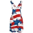 thumbnail image 4 of American Flag Bib Overalls for Men Loose Fit Overalls Shorts Patriotic Coveralls Casual Outdoor Summer Festival Clothing for Independence Day and Fourth of July, 4 of 4