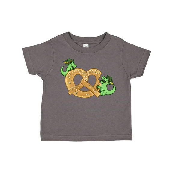 Inktastic Oktoberfest Dinosaurs with Pretzel Boys or Girls Toddler T-Shirt
