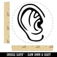 thumbnail image 2 of The Human Ear Self-Inking Rubber Stamp Ink Stamper - Lime Green Ink - Small 3/4 Inch, 2 of 7