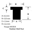 thumbnail image 4 of Check Specifications Before Purchasing Brass Bolts Rubber Nuts Rubberized Brass Nuts Excellent Rust Resistance, 4 of 8