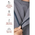 thumbnail image 4 of Chef Works Men's Springfield Chef Coat, Ink Blue Chef Jacket with Cool Vent Side Panels, Small, 4 of 5