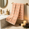 thumbnail image 5 of Christmas Hand Towels Set of 2 Soft Absorbent Reindeer Pattern Kitchen Bathroom Towels Holiday Decorative Winter Home Decor for Family Use by Akmoler, 5 of 6