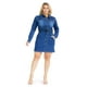 thumbnail image 1 of Vestido camisero de mezclilla Roman Fashion /Tallas Extras, 1125 (Azul dark) azul oscuro 40, 1 of 5