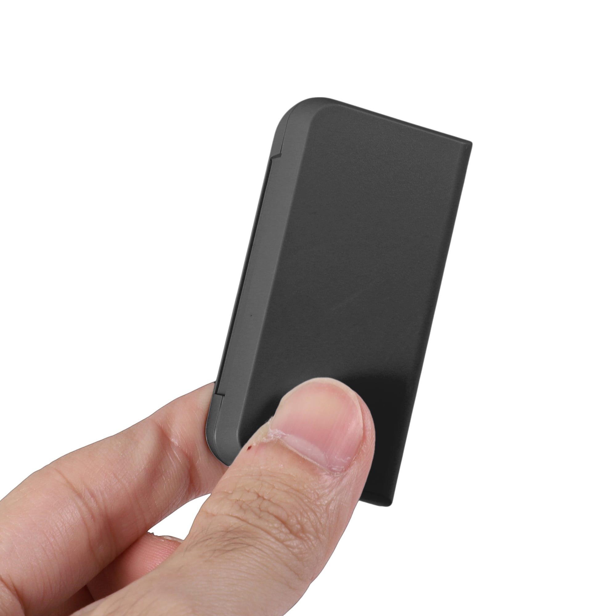 Unique Bargains Durable 3 Grids Single Layer Pill Case for Travel 1 Pc Black