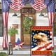 thumbnail image 1 of ¡Promoción Especial!, Bandera patriótica de jardín de doble cara, bandera de EE. UU., 4 de julio, Día de la Independencia, decoración de casas de campo, 12 x 18 pulgadas Akmoler, 1 of 9
