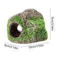 thumbnail image 3 of Cueva de resina para acuario, decoración para peceras – Adorno de roca de arenisca natural con entrada grande para peces, camarones y tortugas – Refugio acuático para terrario o acuario paisajístico, 3 of 6