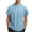 Light Blue, variant on Fanxing Soft Tall Slim Fit Undershirt Muscle Tees Slim Fit Summer Casual Short Sleeve Tops Black,XXL