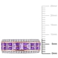 thumbnail image 2 of Everly Women's Amethyst and Topaz 10k Rose Gold Ring, 2 of 8