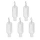 thumbnail image 2 of EeaseMX 5 botellas rellenables de 50 ml con gancho para desinfectante de manos, botellas de viaje y envases de alcohol (botellas transparentes con gancho de patrón aleatorio)., 2 of 7