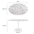 thumbnail image 5 of Lippa 60" Oval Terrazzo Dining Table, 5 of 6