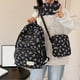 thumbnail image 2 of Student Backpack Large Capacity Bow Backpack Bow Print Adjustable Strap, 2 of 5