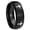 Black Polish Edges, variant on RATUNGSTEN Cross Tungsten Ring for Men 10MM Engraved Wedding Band