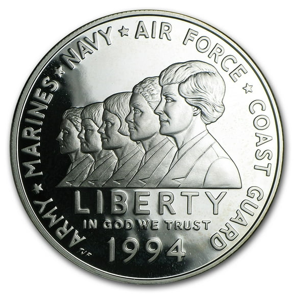 1994-P Women in Military $1 Silver Commem Proof (Capsule only)
