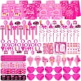 thumbnail image 1 of Kit de obsequios para fiestas Fumogym Pink Princess, 220 unidades, para niñas, 1 of 6
