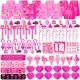 thumbnail image 1 of Kit de obsequios para fiestas Fumogym Pink Princess, 220 unidades, para niñas, 1 of 6