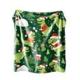 thumbnail image 2 of LEFXSMR Christmas Throw Blanket for Couch Knee Thigh Warm Flannel Holiday Blanket Chritsmas Decorations for Home Sofa Bed, 39.37*27.56", 2 of 7