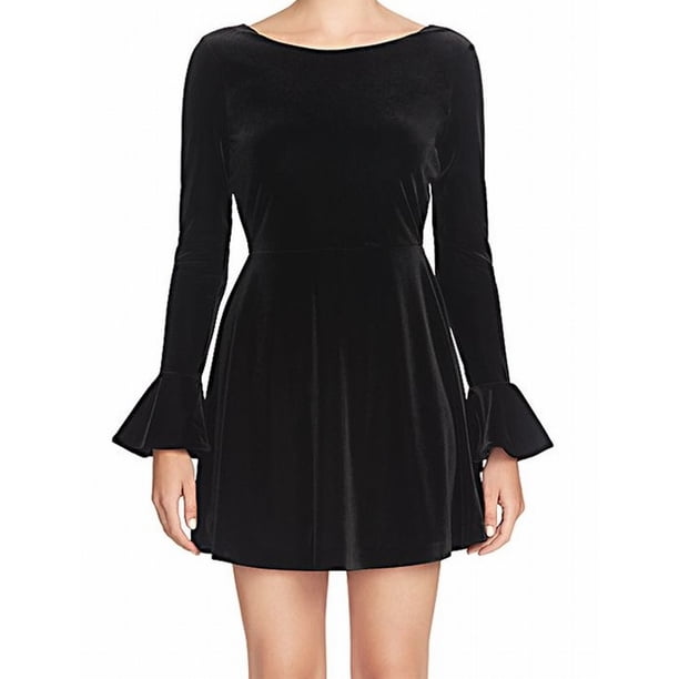 cece bell sleeve ruffle dress
