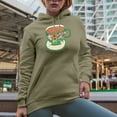 thumbnail image 2 of Always Time for Tea Quote with Cute Hand Drawn Teacup or Cup of Tea Art Merch Gift, Sand Hooded Sweatshirt or Hoodie, Large, 2 of 5