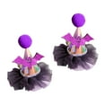 thumbnail image 2 of 2x Pinzas para el cabello de Halloween Accesorios para la cabeza Gorra puntiaguda Diseño decorativo Horquillas para el cabello Horquilla Púrpura Yinane pinzas para el cabello de halloween, 2 of 8