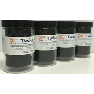 Secureline #18 Tarred Nylon Twine with 113LB Tensile Strength, Black
