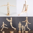 thumbnail image 2 of 4 . 5 "maniquí de madera maniquí dibujo figura artista dibujo perfke Muñeca de madera del maniquí, 2 of 9