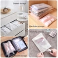 thumbnail image 5 of 20 piezas reutilizables de plástico Ziplock bolsas de hospital artículos esenciales de maternidad ropa de viaje bolsa de almacenamiento con sello bolsa de zapatos organizador de equipaje esmerilado al, 5 of 5