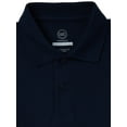 thumbnail image 2 of Wonder Nation Boys’ School Uniform Pique Polo Shirt with Long Sleeves, 2 of 3