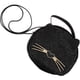 thumbnail image 2 of EeaseMX Bolso de mano pequeño y redondo de PU, estilo casual, con estampado de leopardo y orejas de gato, para niñas y mujeres (negro), 2 of 8
