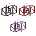 thumbnail image 3 of Advancent 1 par de pedales de ciclo, sillines planos, ligeros y duraderos, plataforma de rodamiento resistente al agua, piezas de Trekking, mantenimiento Ciclismo Negro Advancent OD029905-01B, 3 of 6
