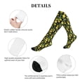 thumbnail image 5 of Lsque Lemon Fruits Flowers Leaves Pattern Sport Compression Socks for Men & Women 15-20 mmHg Knee High Nurse Pregnant Running Medical and Travel Athletic, 5 of 6