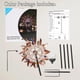 thumbnail image 4 of Hdnicezm Molino De Viento Solar Con Iluminación Led Multicolor Por Bola De Cristal Con Energía Solar Con Esculturas De Viento Cinéticas, Adorno Decorativo Para Césped De Doble Dirección, 4 of 5