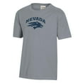 thumbnail image 2 of Youth  Gray Nevada Wolf Pack Logo Comfort Wash T-Shirt, 2 of 3