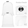 thumbnail image 4 of SHISUYAN 10Pcs Breathable Garden Cloche Dome Plant Nursery Humidity Protector, 4 of 8
