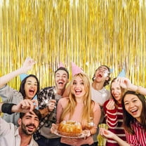 Fringe Curtain for Events Metallic Streamers for Party Decorations Elegant Atmosphere Enhancements Ideal for Weddings Birthdays and Celebrations