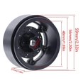 thumbnail image 4 of Beadlock Wheel Hub Rim for 1/10 RC Crawler Axial SCX10 Capra TRX4, 4 of 5