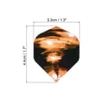 thumbnail image 2 of Uxcell Dart Flights, 6 Pack PET Standard Darts Accessories Black, Orange, 2 of 5