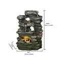 thumbnail image 2 of MULTI-LEVEL STONE FOUNTAIN WITH LIGHT, 2 of 4