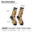 thumbnail image 2 of Vsdgher Retro Floral Butterfly Crew Socks for Men & Women, Breathable Casual Athletic Ankle Socks, 2 of 6