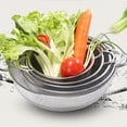 thumbnail image 3 of Superior Fine Mesh Strainer Set - 6 Piece Stainless Steel Kitchen Colanders with Double Handles for Washing and Draining Vegetables, Fruit, Pasta, Rice - Durable Sieve, Dishwasher Safe, 6 piece set, 3 of 7