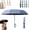 L, variant on Ring Buckle Handle Folding Umbrella Windproof Black Coated Sun Rain Portable Travel Canopy