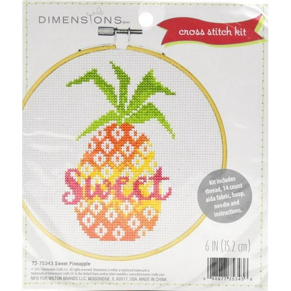 Dimensions Sweet Pineapple Cross Stitch Kit