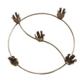 thumbnail image 1 of Candelabro de metal, anillo de Adviento, porta velas de té, anillo de corona de Adviento para mesa Portavelas de 5 piezas, 1 of 5