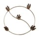 thumbnail image 1 of Candelabro de metal cónico para decoración de mesa, candelabro de hierro, anillos para velas navideñas Portavelas de 5 piezas, 1 of 5
